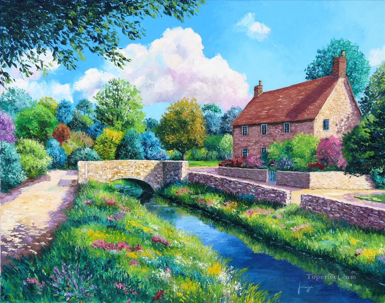 stonebridge garden Oil Paintings